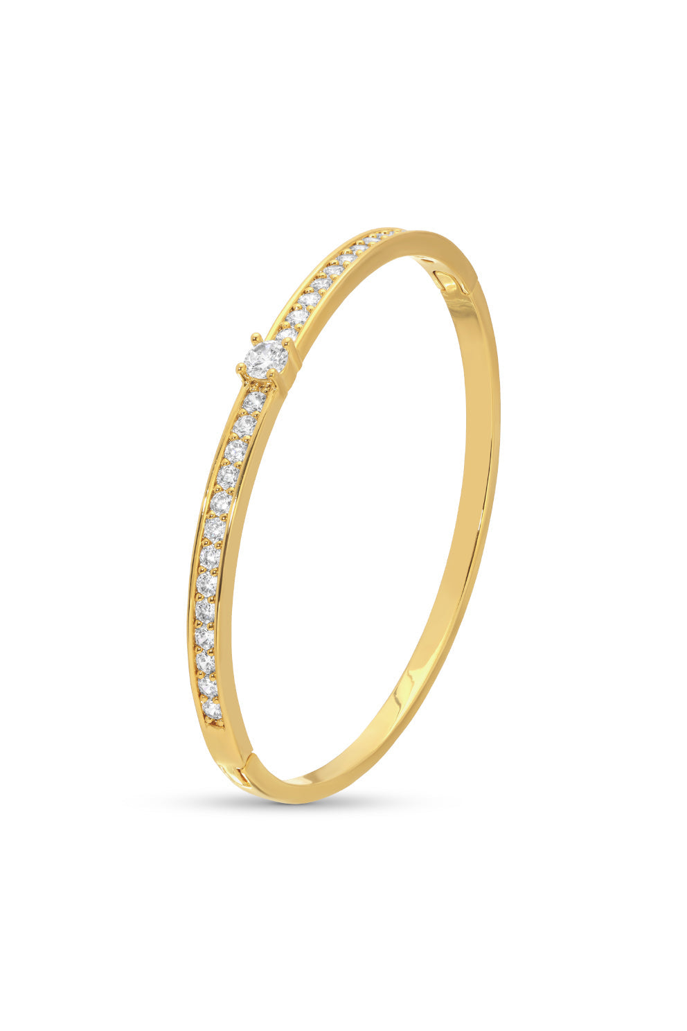 Amanda Golden CZ Cuff Bracelet