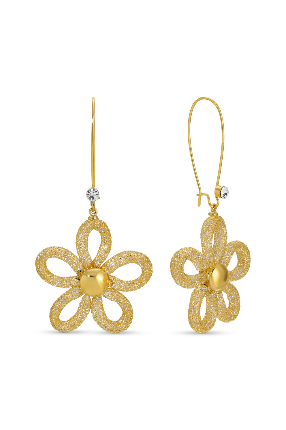 Estelle Flower Drop Earrings