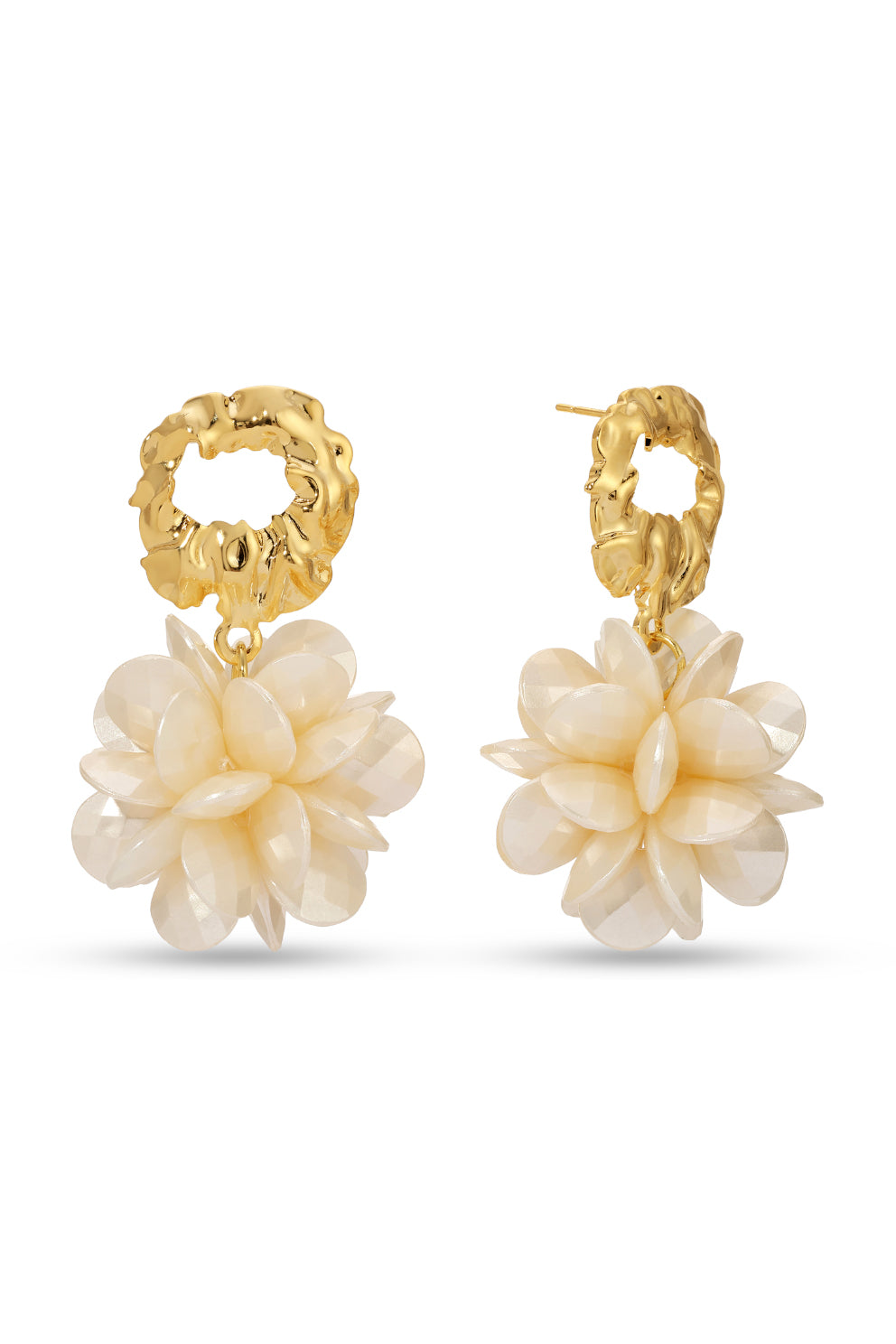 Shoshanna Pearlescent Flower Ball Earrings