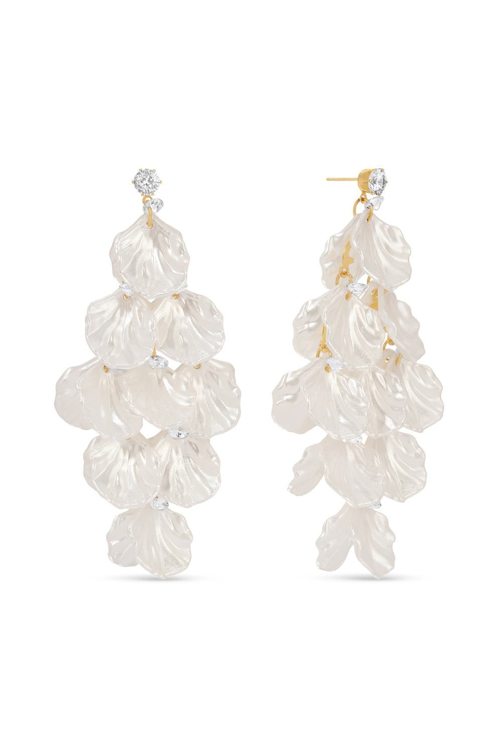 Leizu Shiny Shell Dangle Earrings