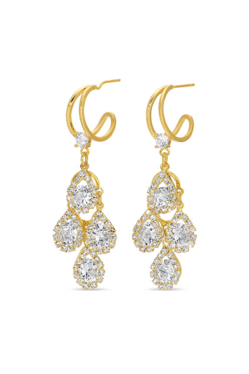 Zuri CZ Drop Earrings