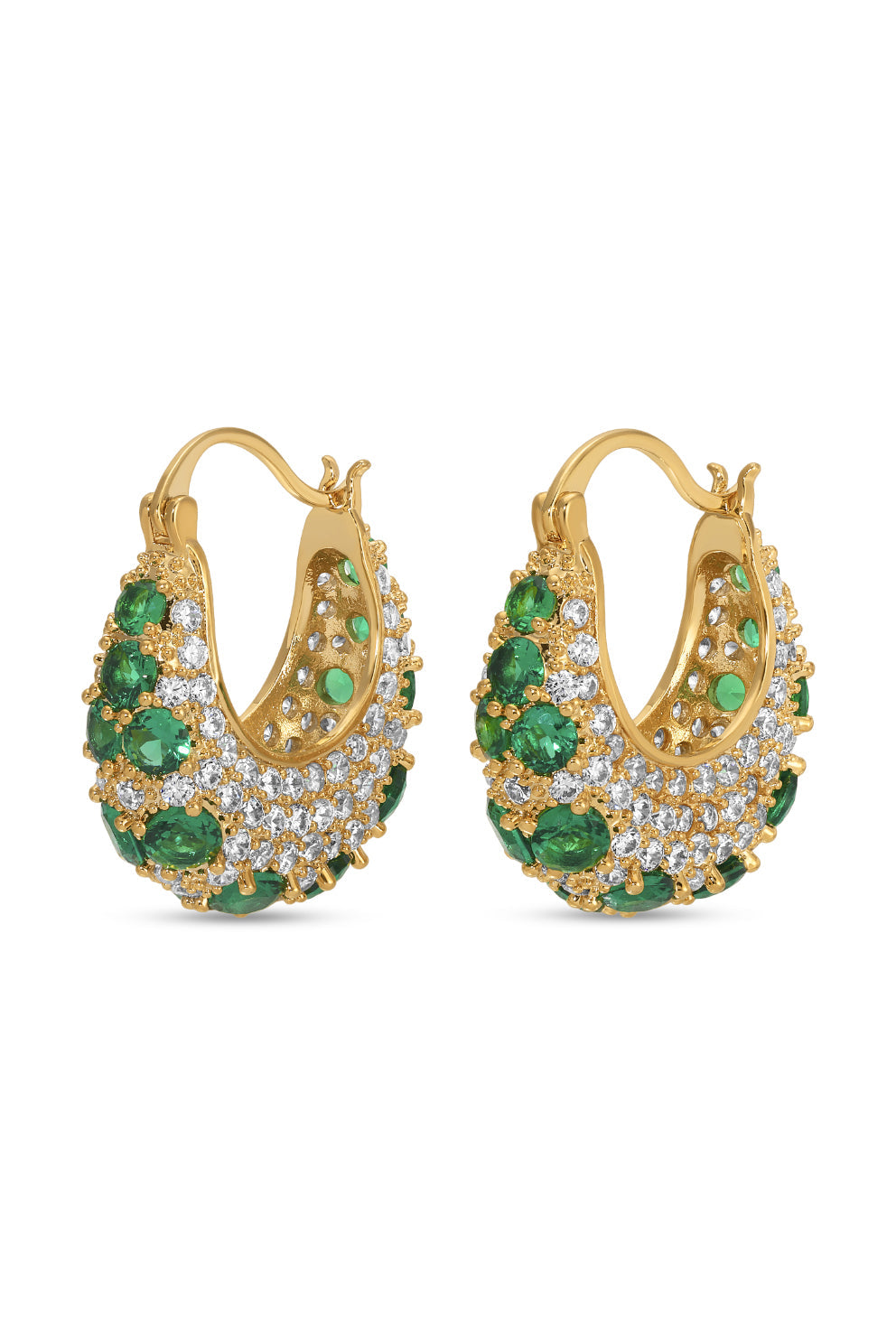 Serena CZ Hoop Earrings