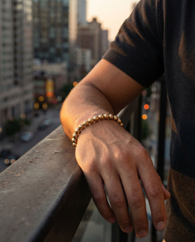 Rafael Golden Beaded Bracelet – Eye Candy Los Angeles