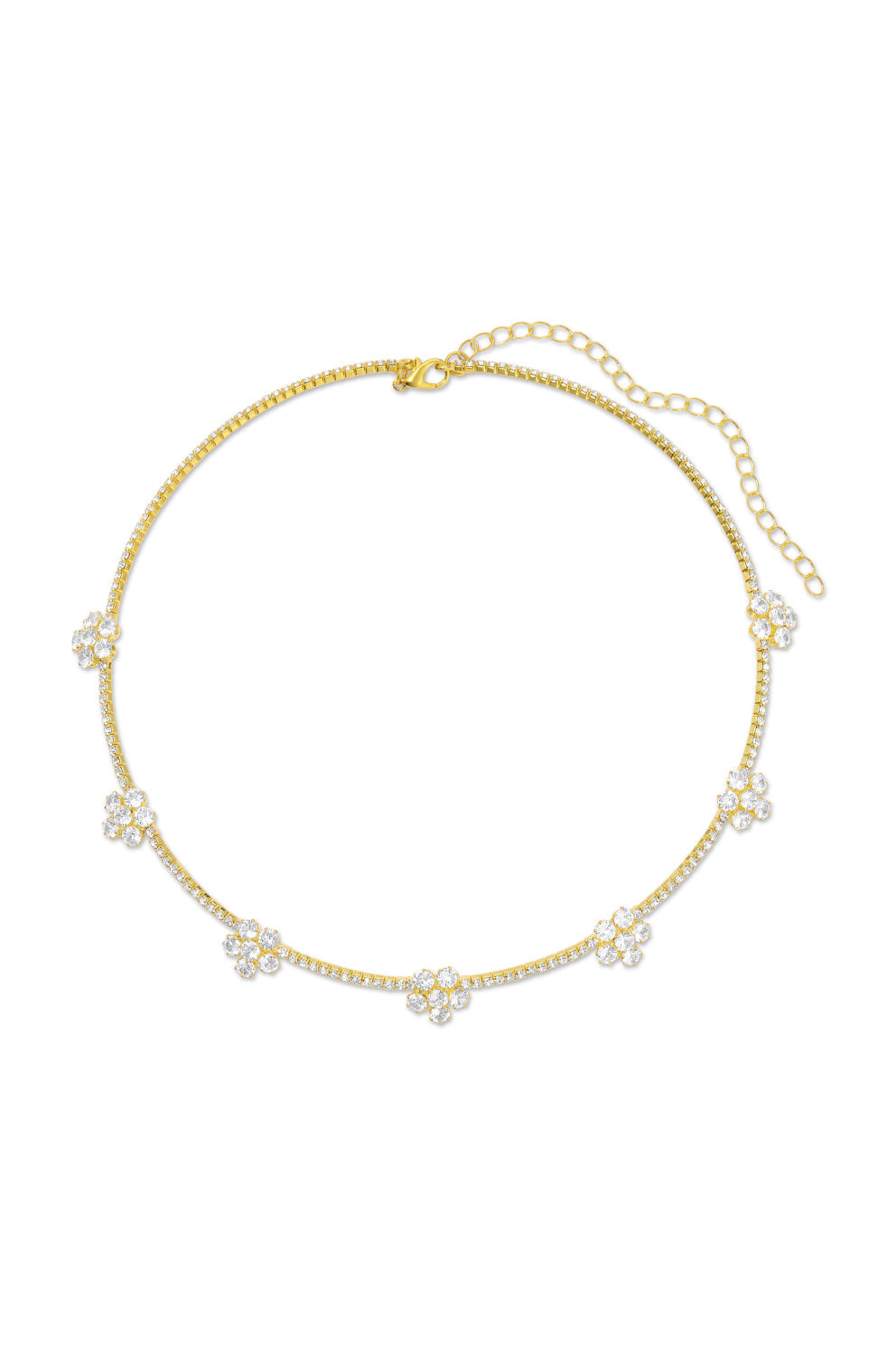 Penelope CZ Flower Necklace