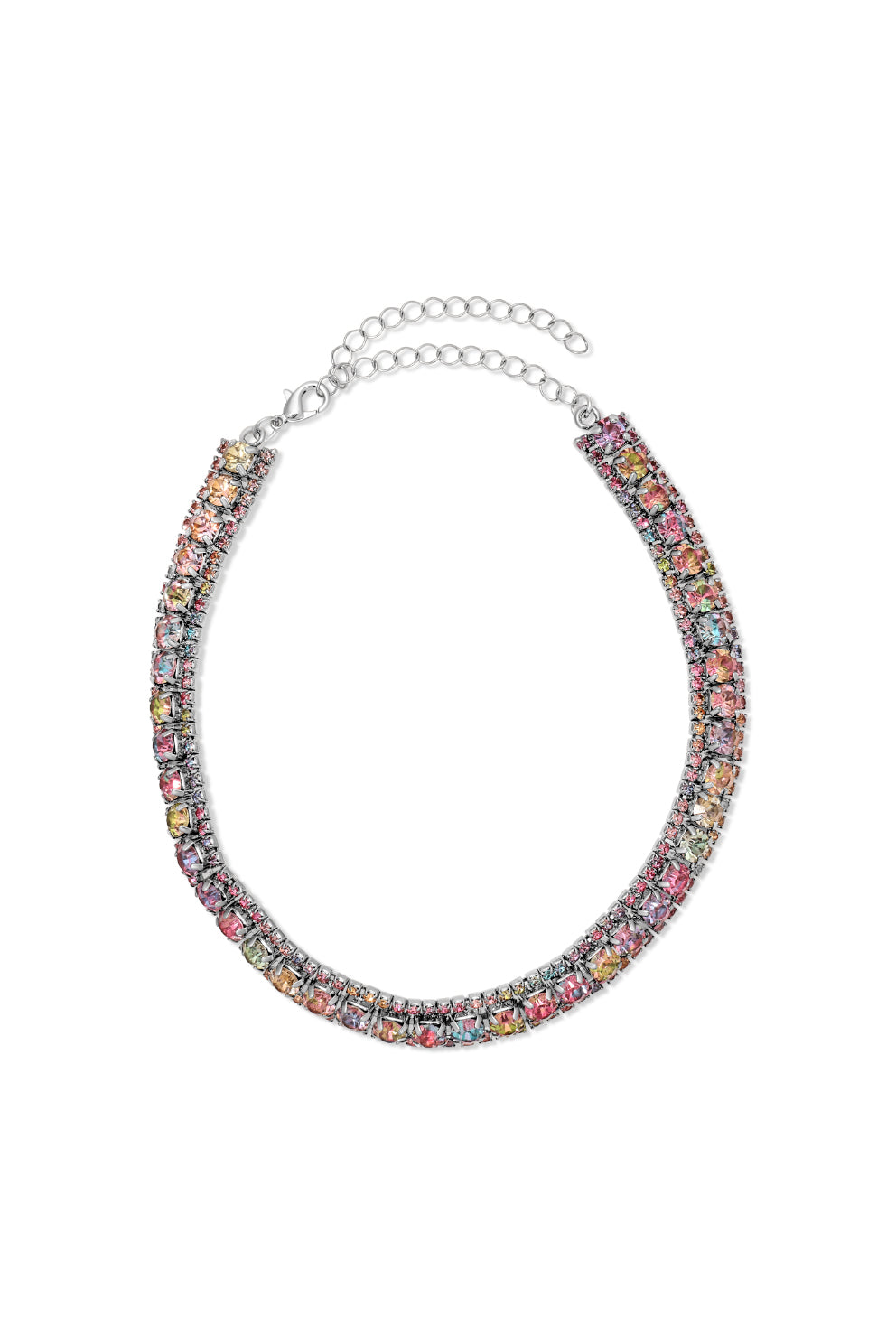 Cait CZ Multicolor Collar Necklace