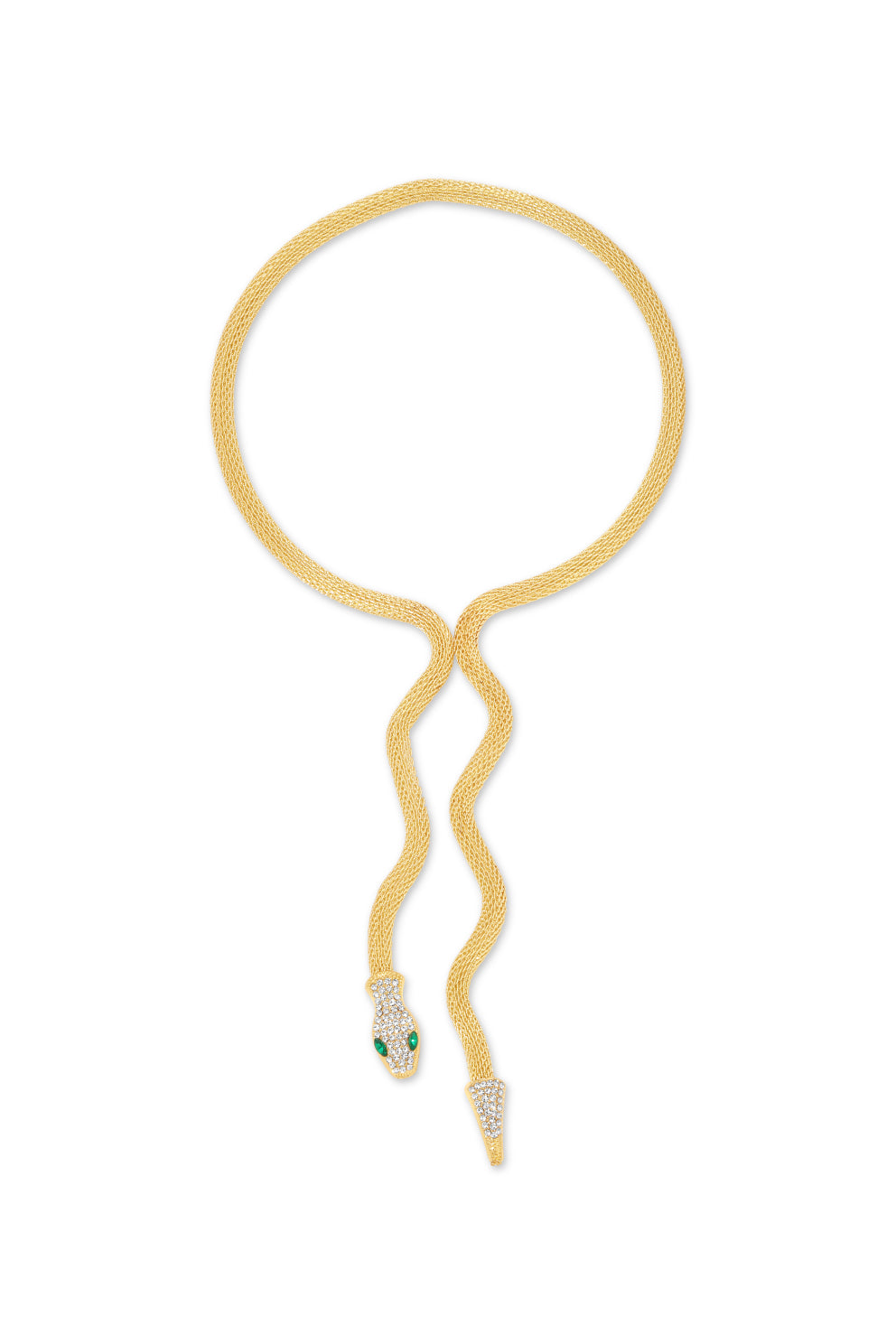 Christine CZ Snake Statement Necklace