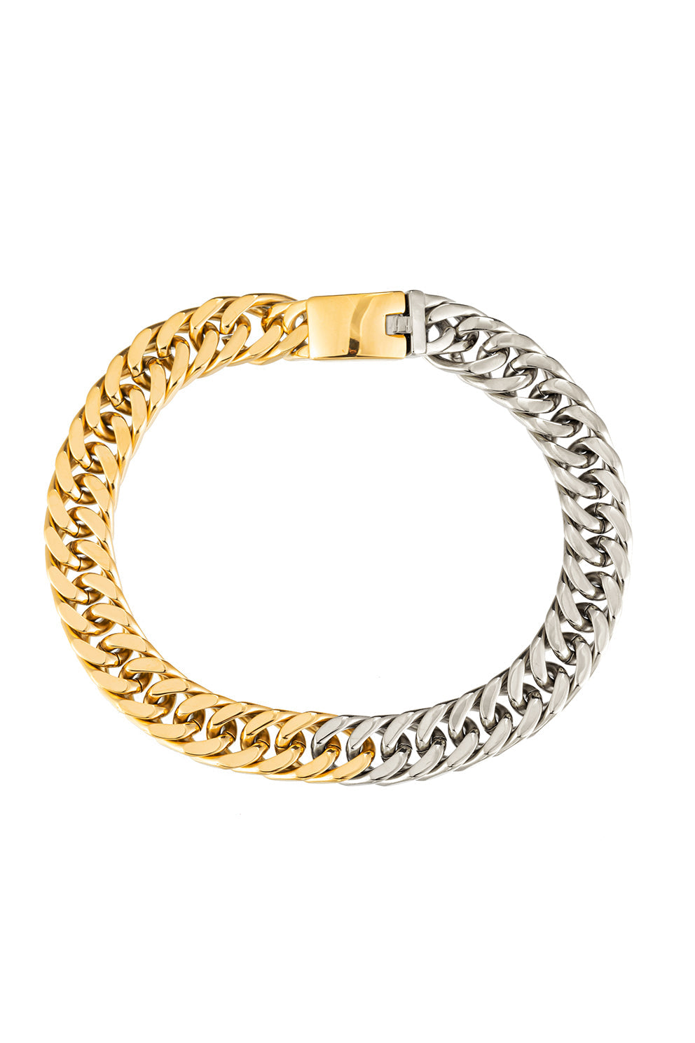 Luxe Nina 18K Gold Plated Titanium Necklace – Eye Candy Los Angeles