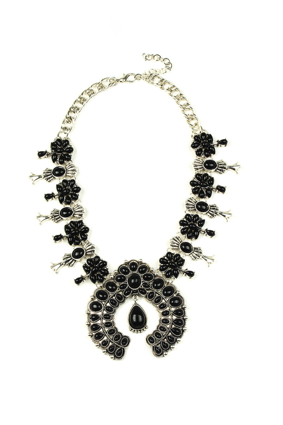 Black Blossom Necklace