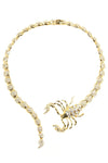 Scorpio collar drop necklace