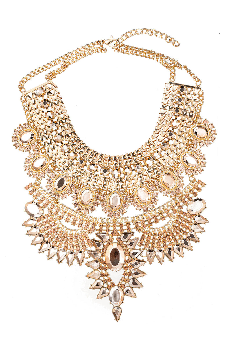Jania Metallic Gold Necklace