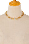 Camila 18K Collar Necklace - Clear