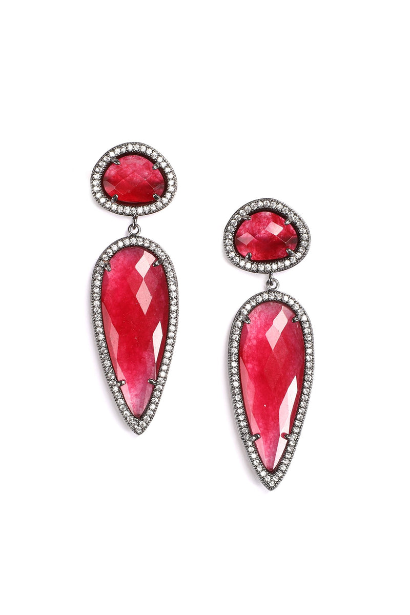 Asha Earrings - Red
