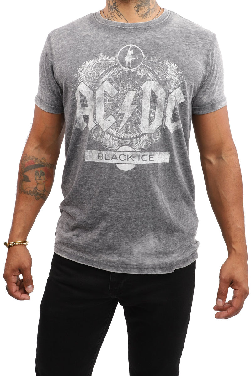 AC/DC Black Ice T-Shirt - Grey