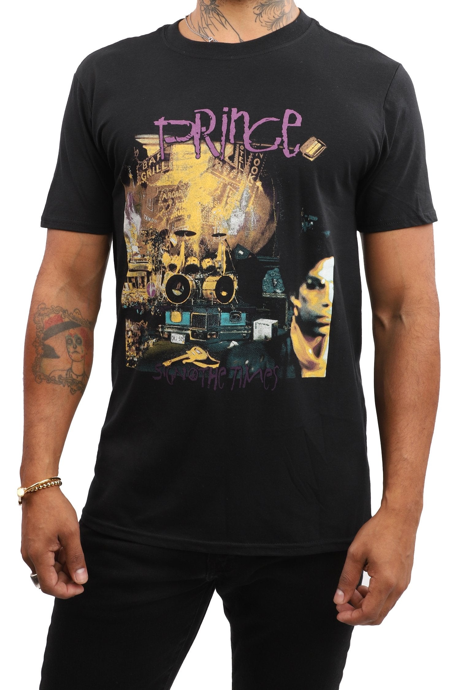 Prince T-Shirt - Sign o' The Times - Black – Eye Candy Los Angeles