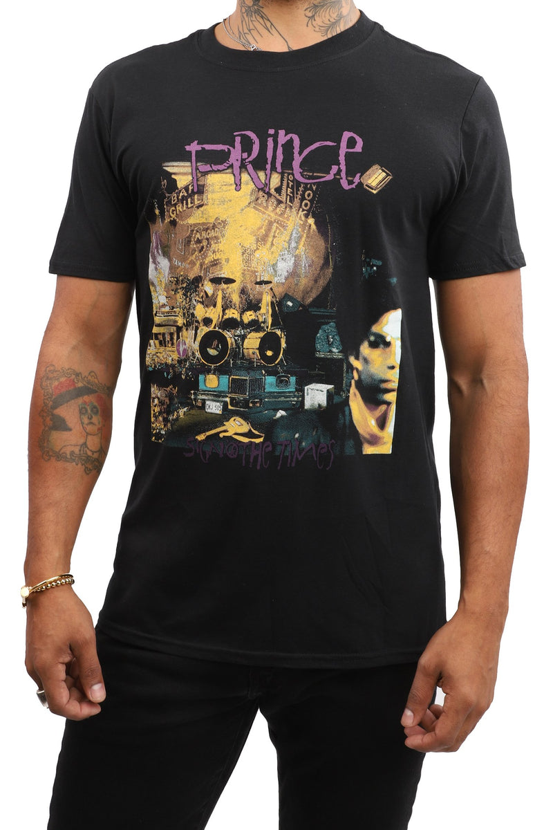 prince t shirt dress Prince: Purple Rain Disc Ladies T-Shirt Dress (Black)