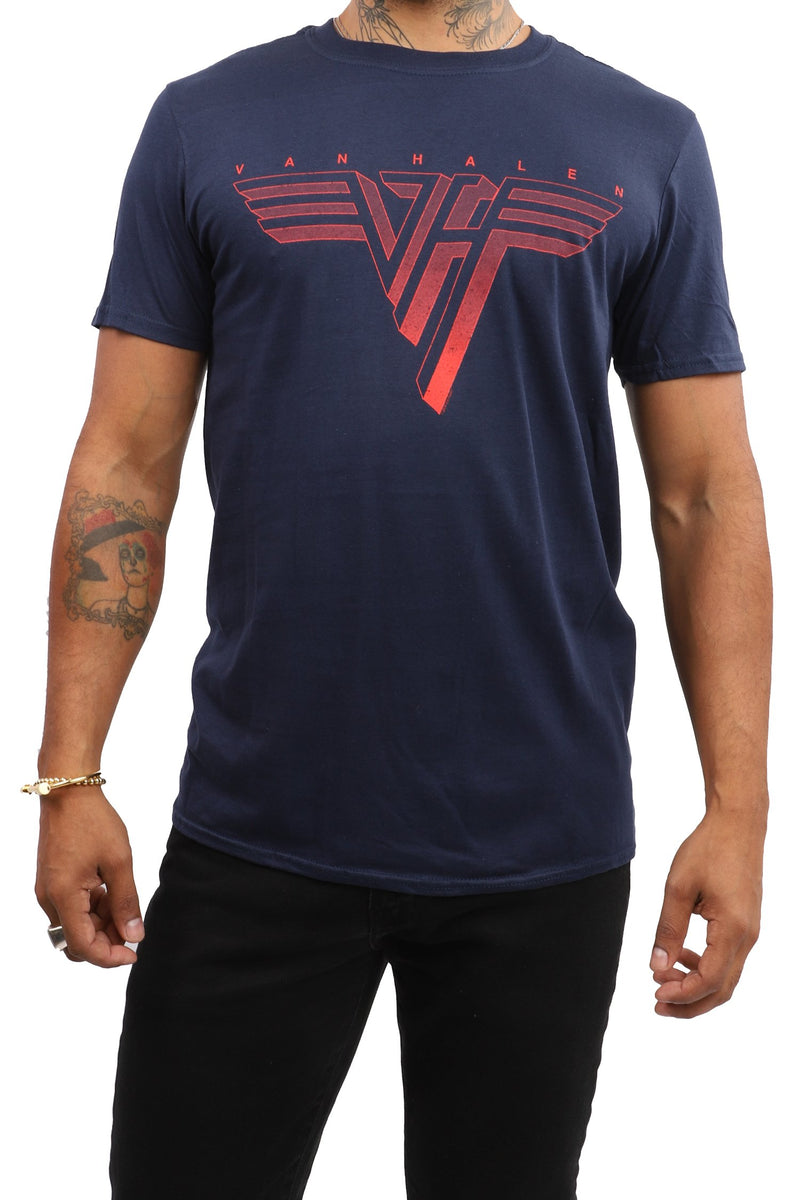 Van Halen T-Shirt Logo Navy - Main Image
