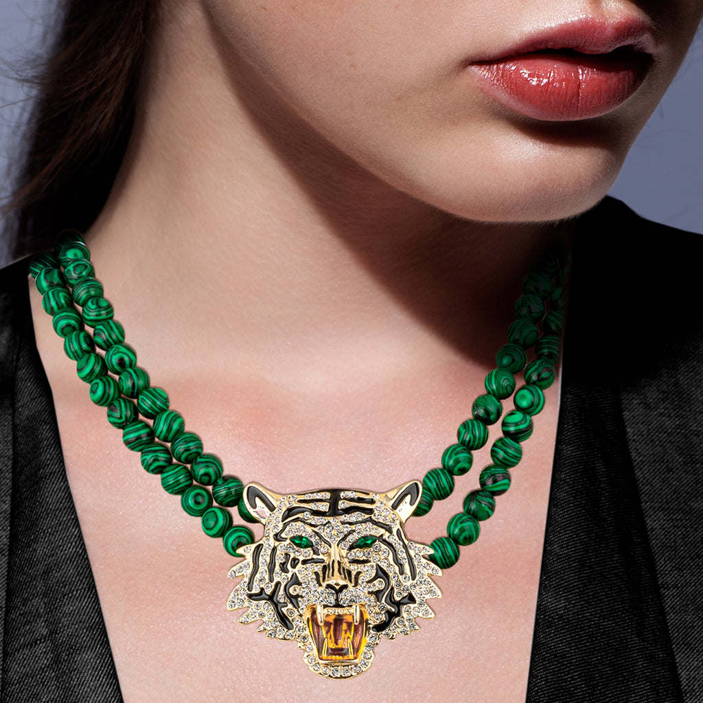 NATURAL STONE STATEMENT NECKLACES