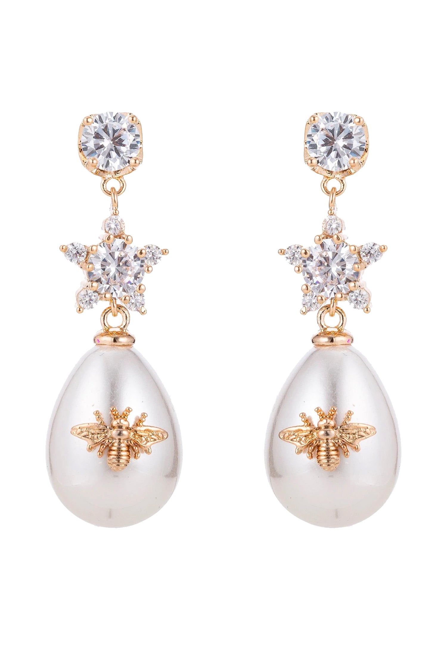Abeja Earrings - Bronze