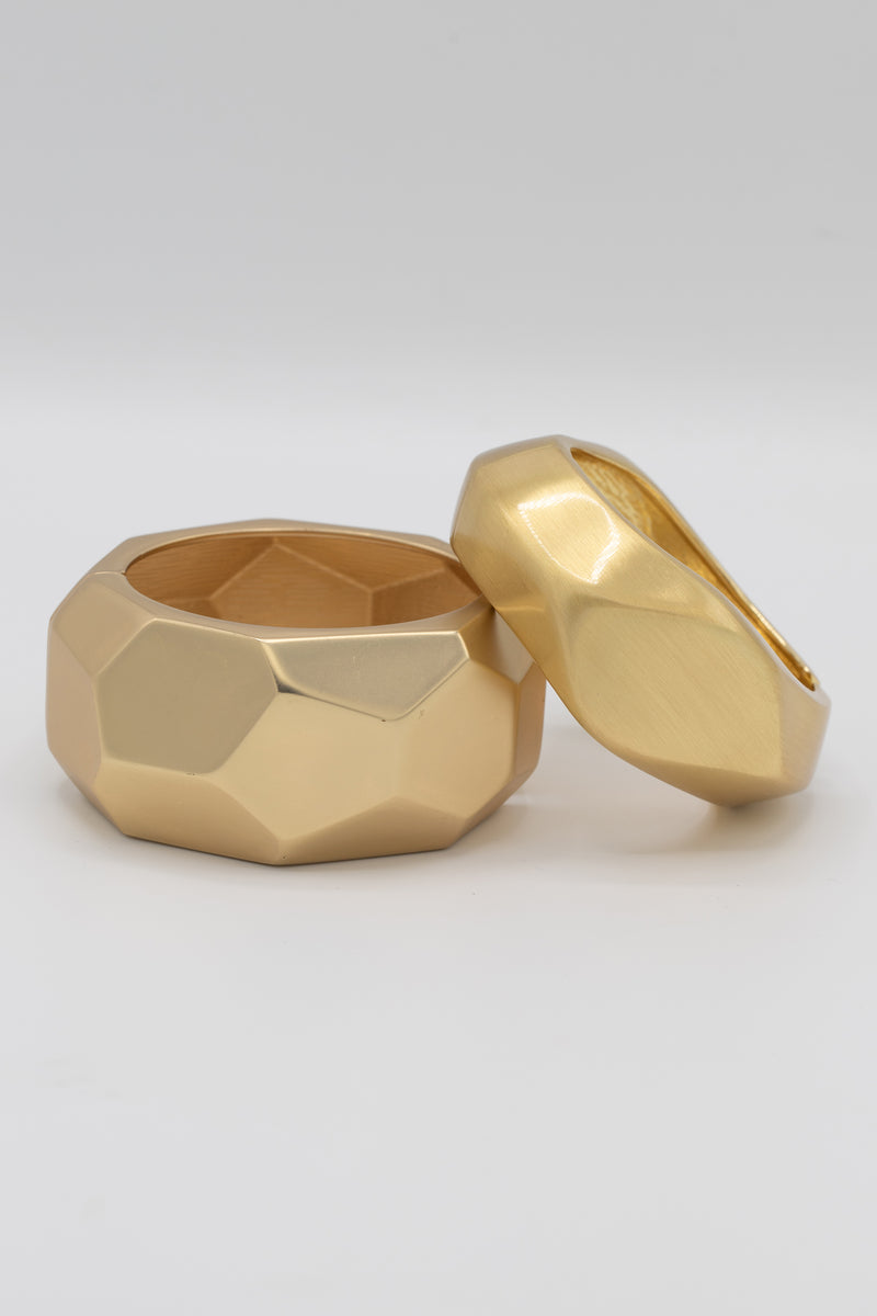 Facet-nated Bangle Set