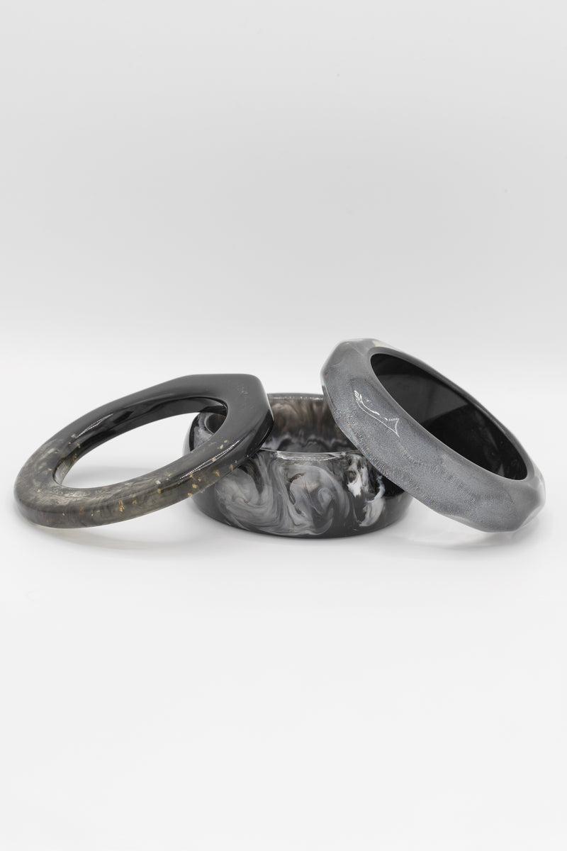 Stormy Stack Bangle Set