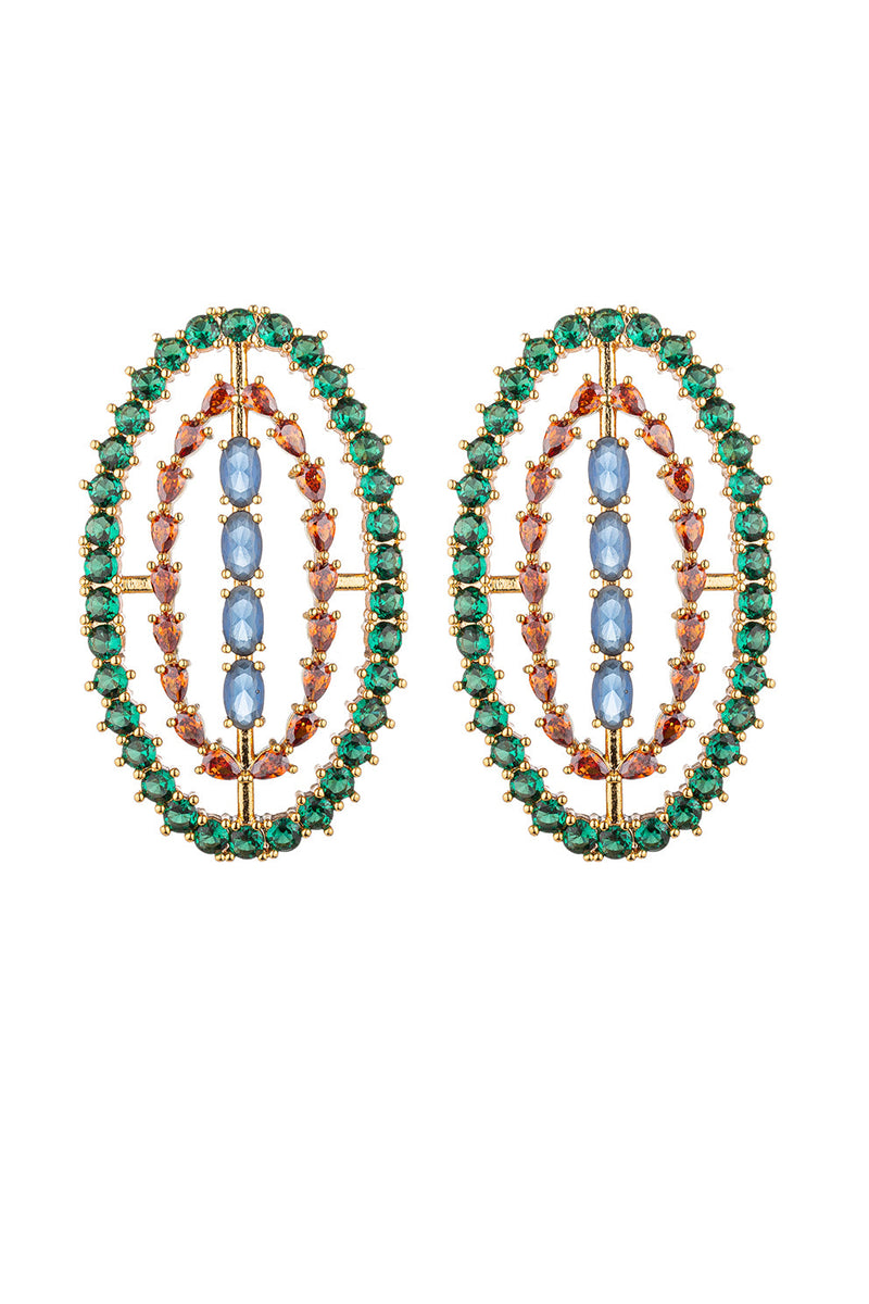 Bianca CZ Oval Earrings