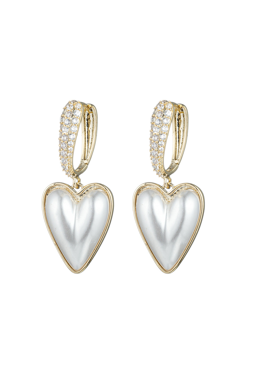 Anna Heart Drop Earrings