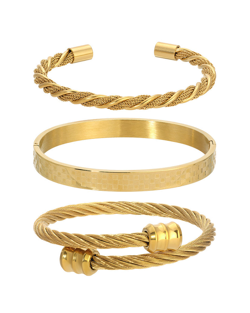 James 3 Piece Bracelet Set