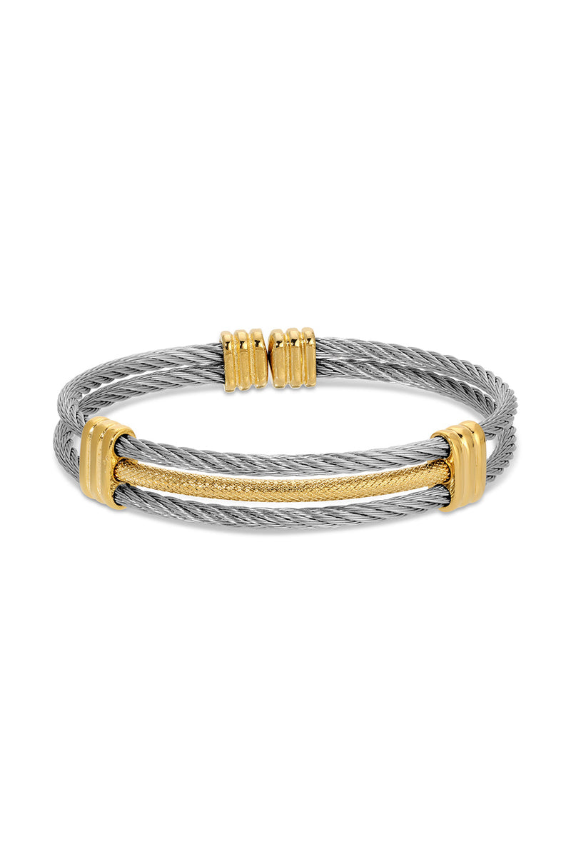 Wolf Head 3 Piece Bracelet set