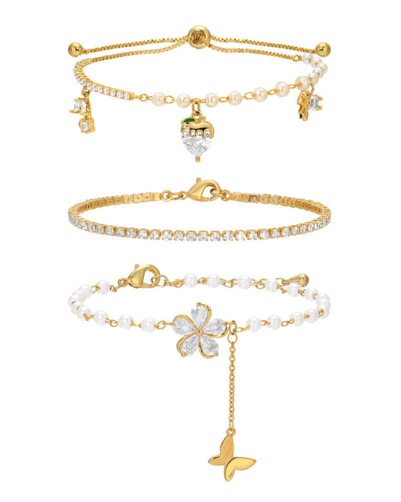 Cynthia 3-Piece Bolo Bracelet Set