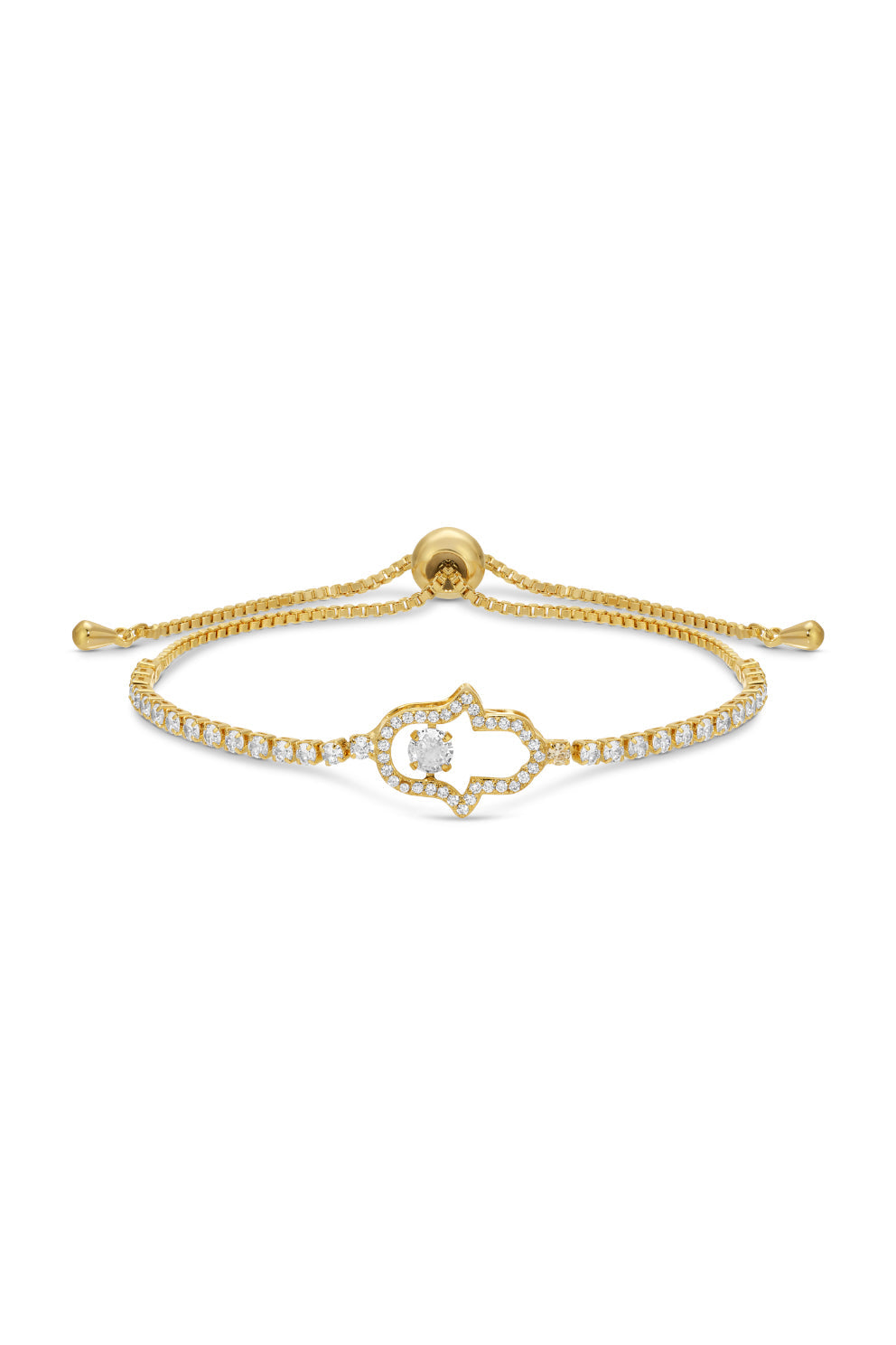 Arshina Hamsa Bolo CZ Bracelet Set