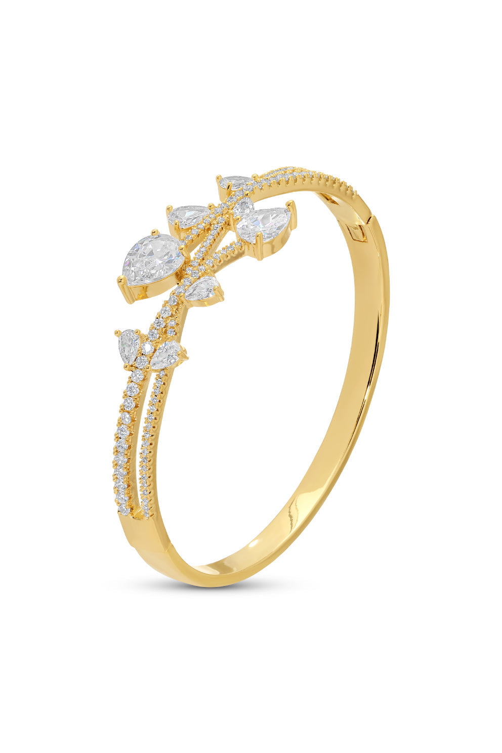 Gwen CZ Statement Cuff Bracelet