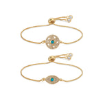 Opal CZ Bracelet Set