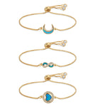 Allie Bracelet Set - Blue