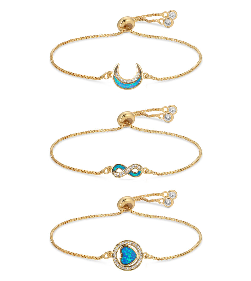 Allie Bracelet Set - Blue