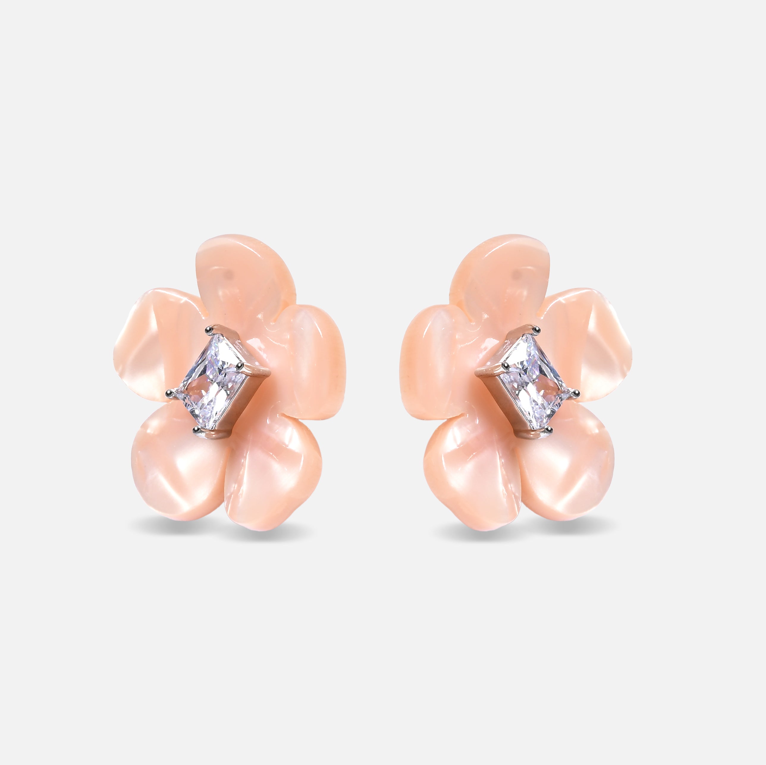 Fiorella Stud CZ Earrings