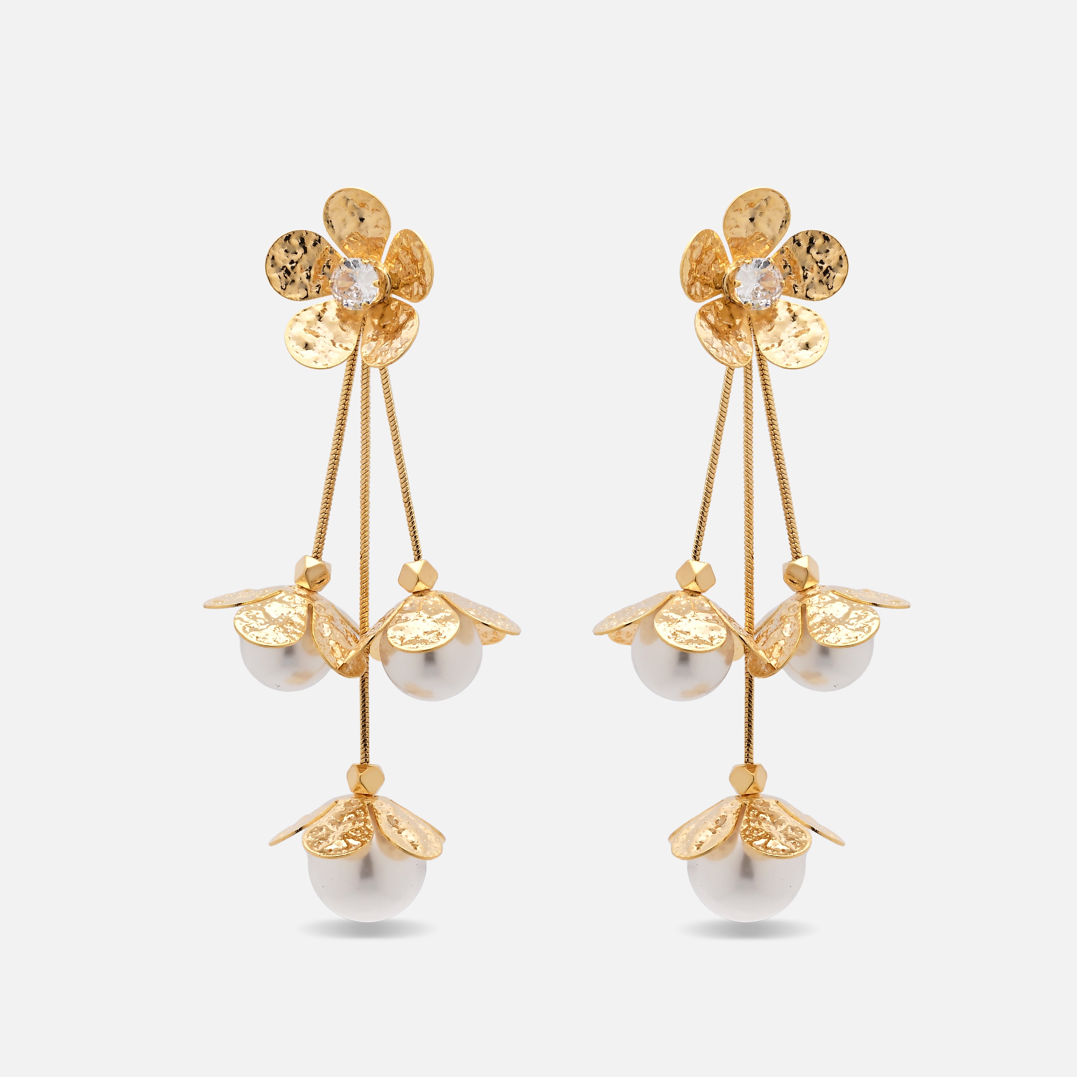 Silvia Flower Drop Earrings