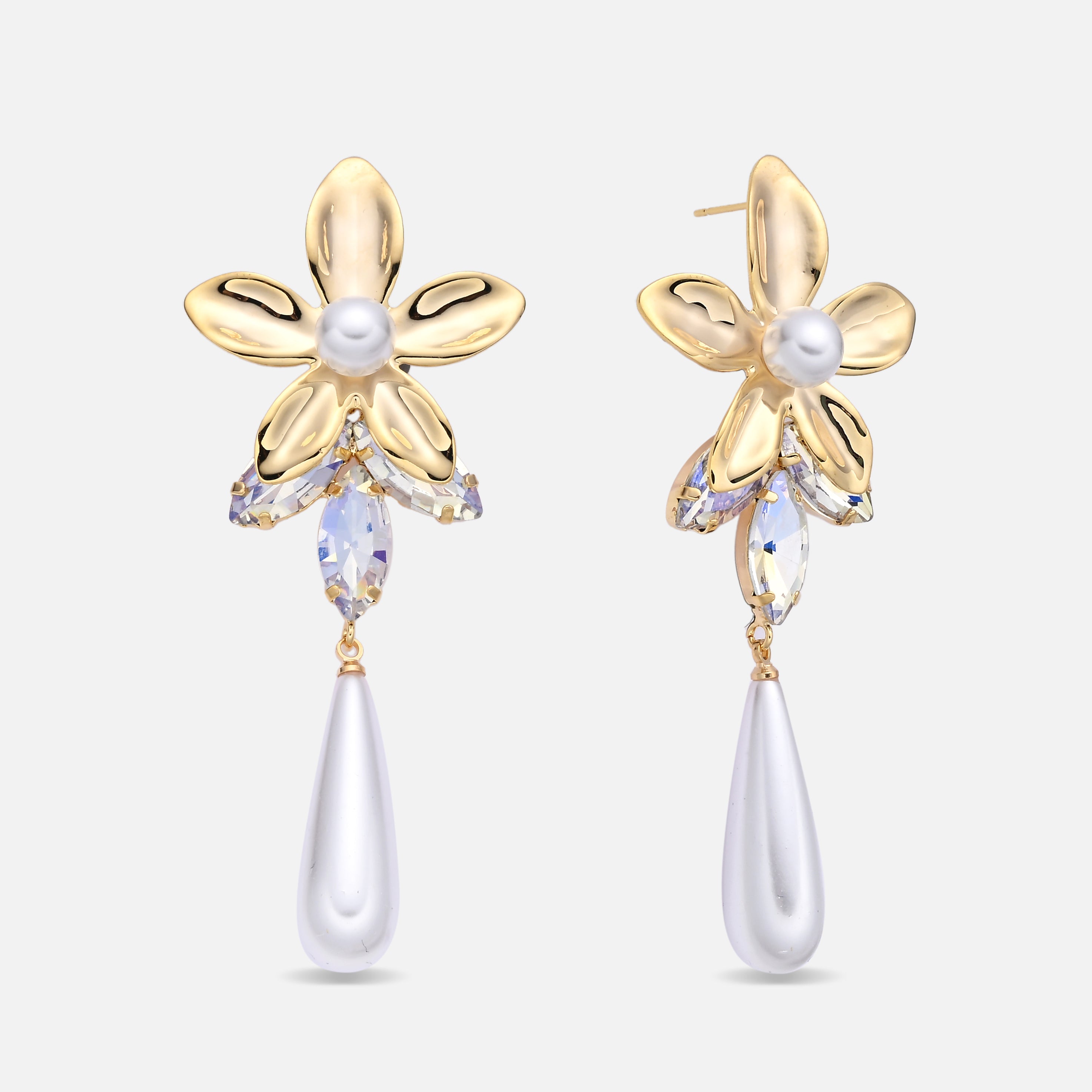 Tatiana Flower Statement Earrings