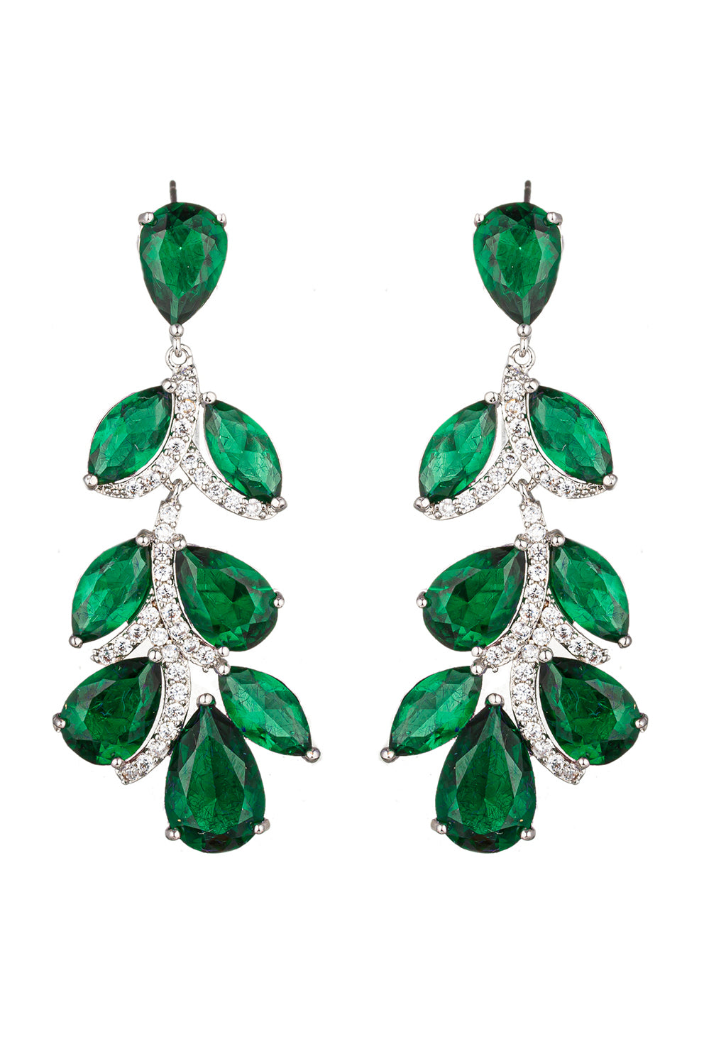 Julie Pink Drop Statement Earrings