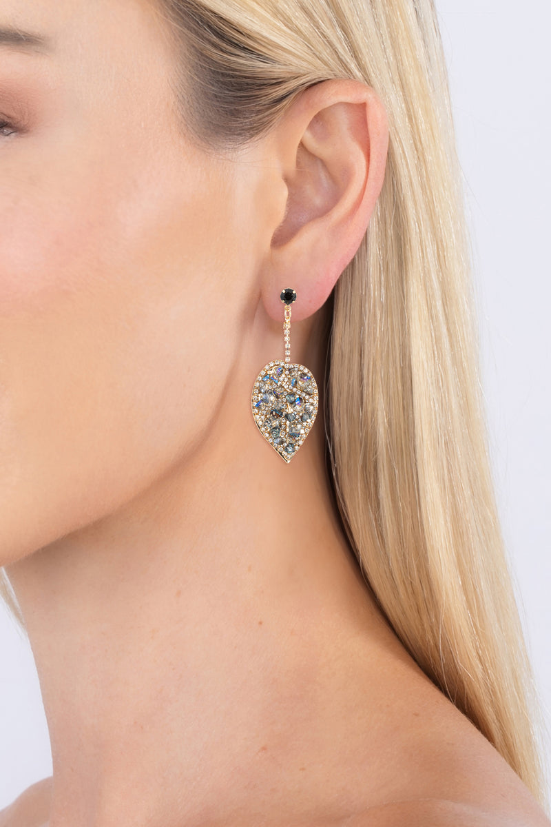 Eye Candy La Women's Luxe Butterfly Silvertone & Crystal Earrings In  Neutral | ModeSens