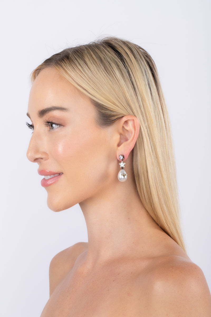 Abeja Earrings - Bronze