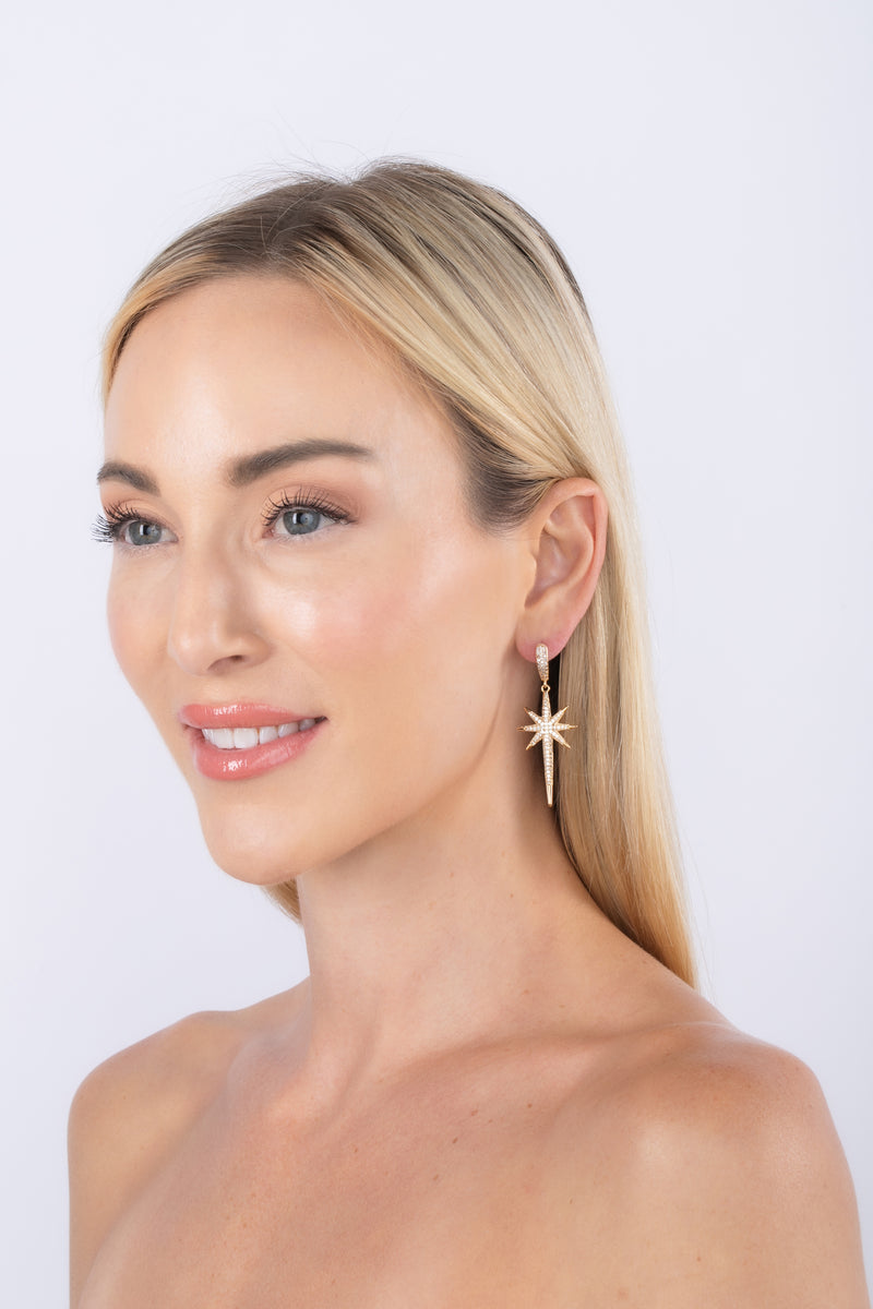 North Star Drop Earrings