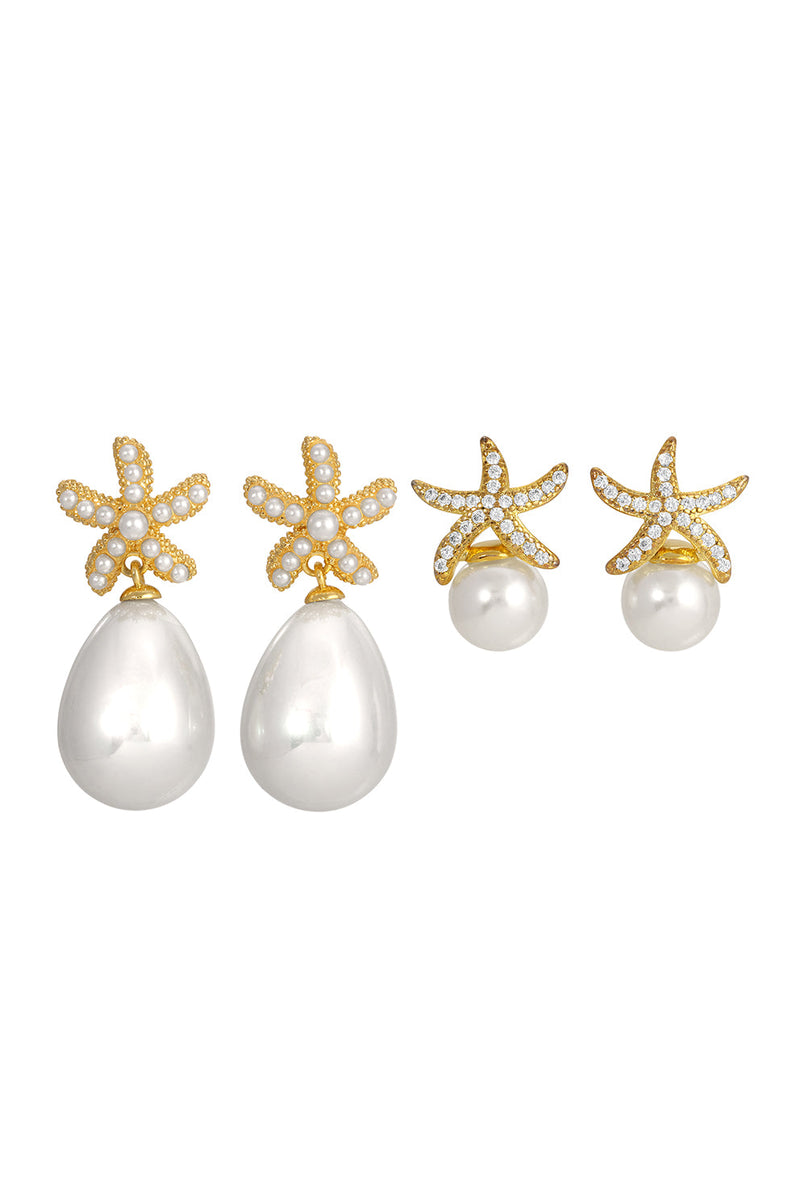 Sol Starfish 2-Piece Earring Set