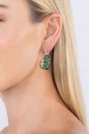 Anna Green Gecko CZ Earrings