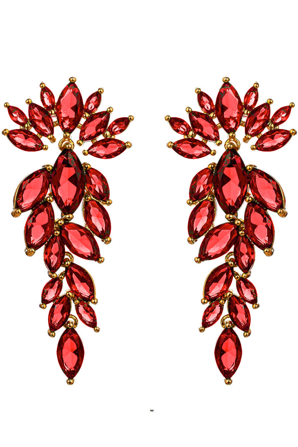Diana Drop Earrings - Green
