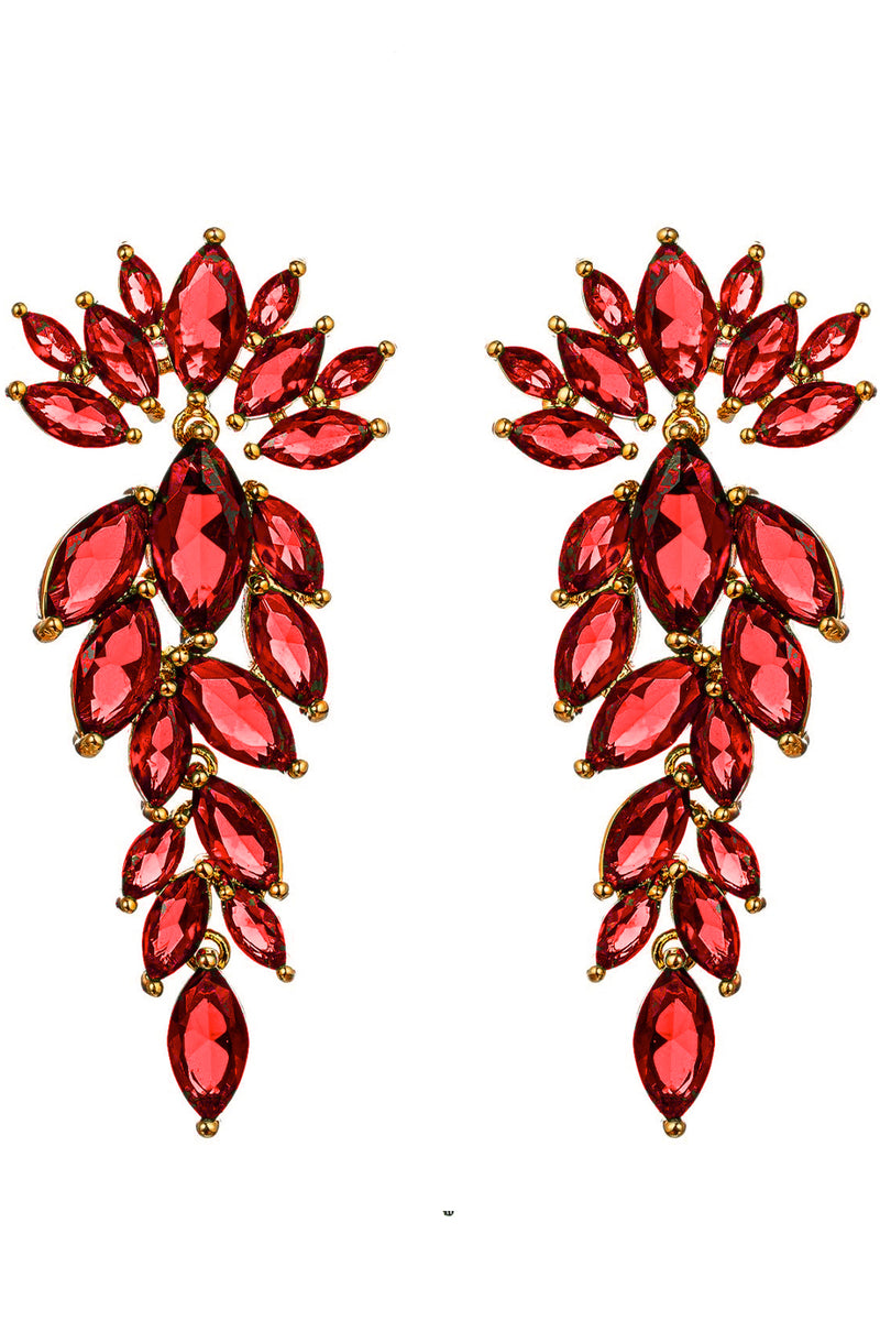 Diana Drop Earrings - Green