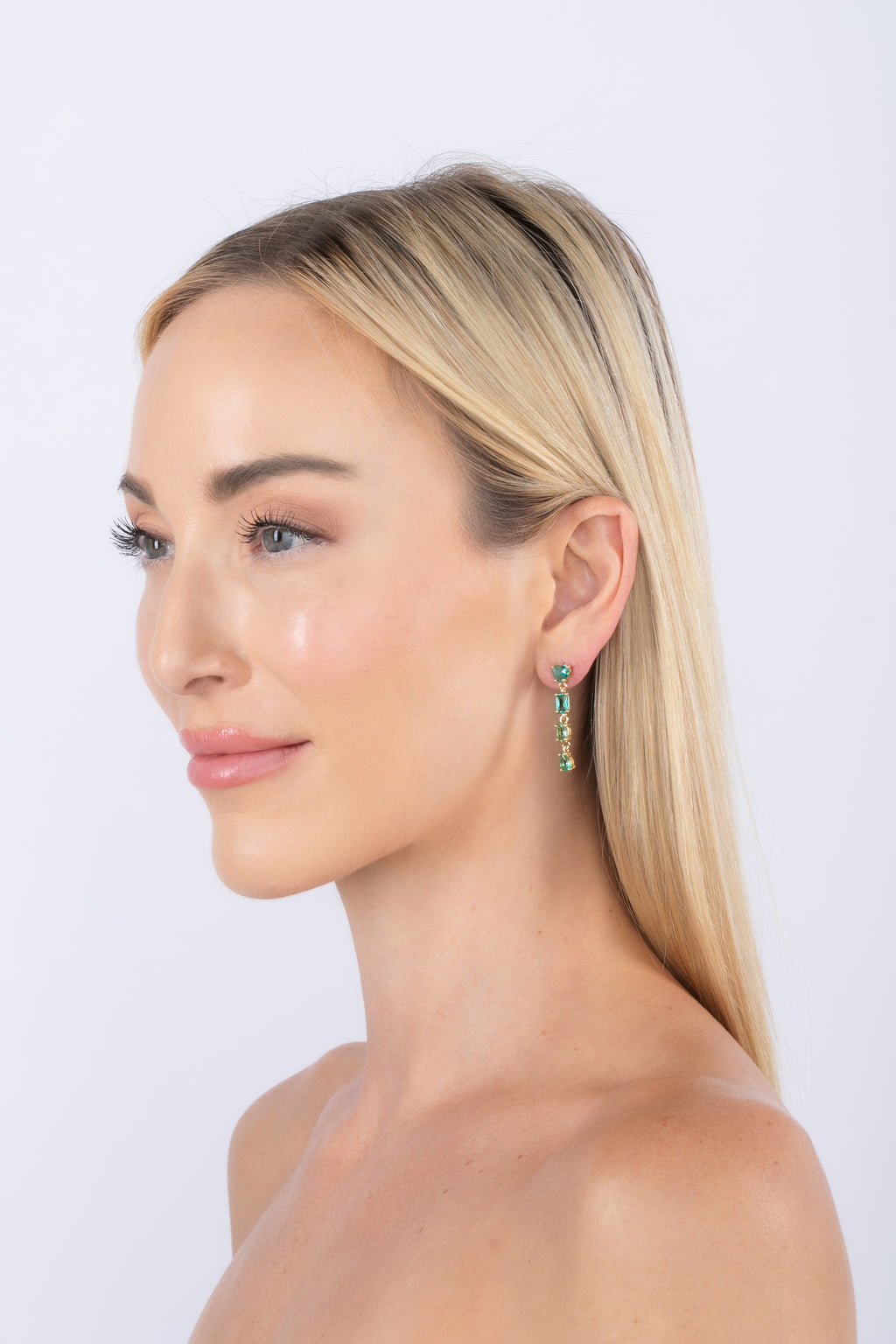 Martina Green Drop Earrings