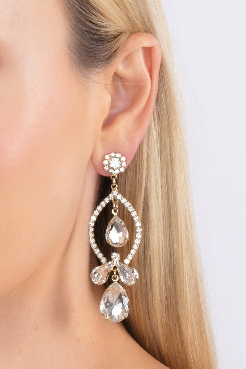 Nina Pink Drop Earrings