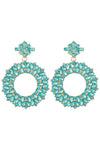Stephanie Hot Pink Loop Earring