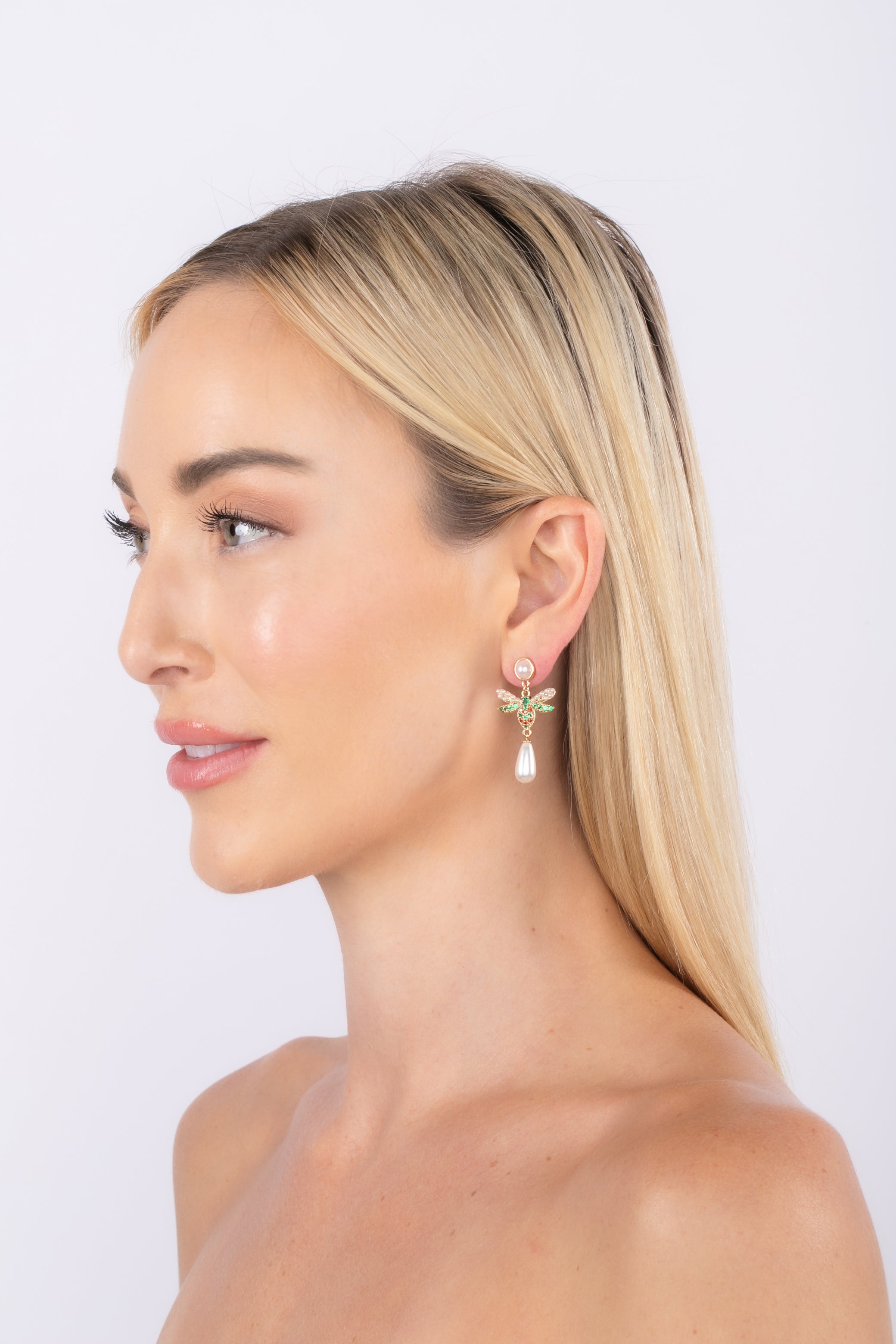 Rainbow Bee Earrings