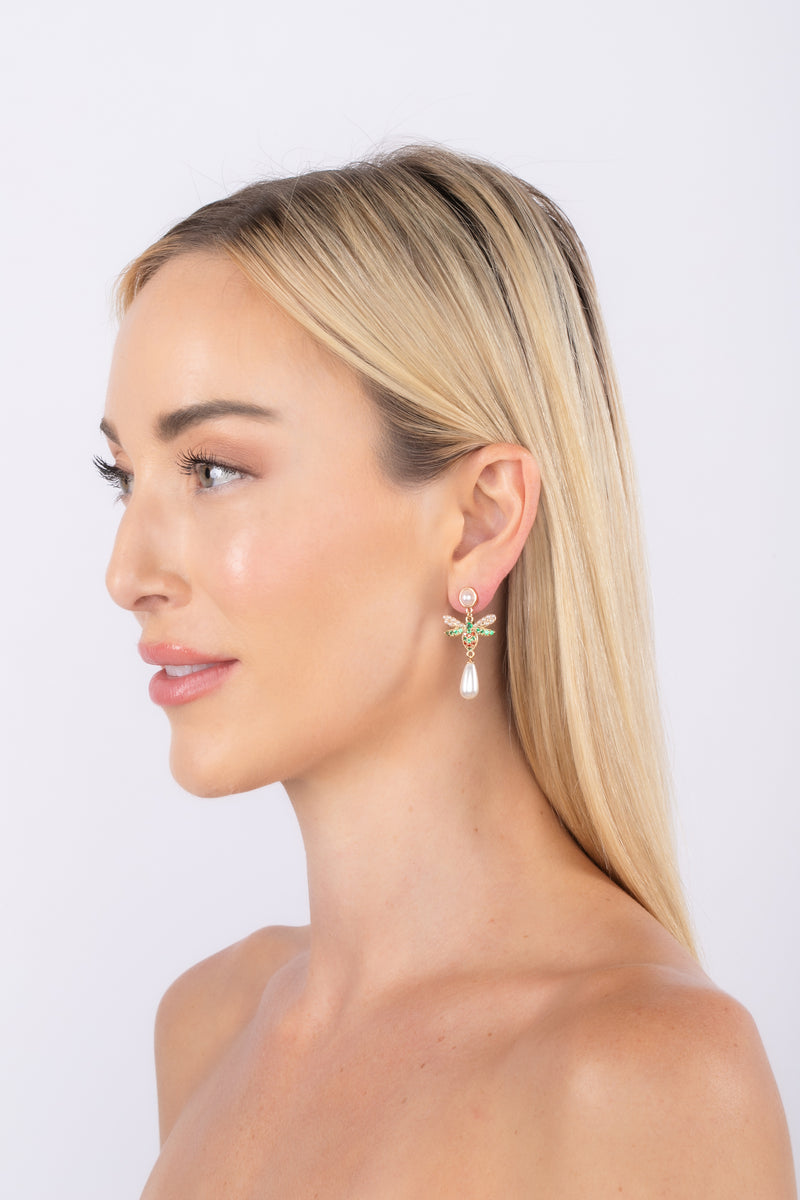 Rainbow Bee Earrings